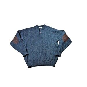 VTG Cabelas Sidney Nebraska Sweater Men’s Size 2XL Wool Orlon Henley Button  USA